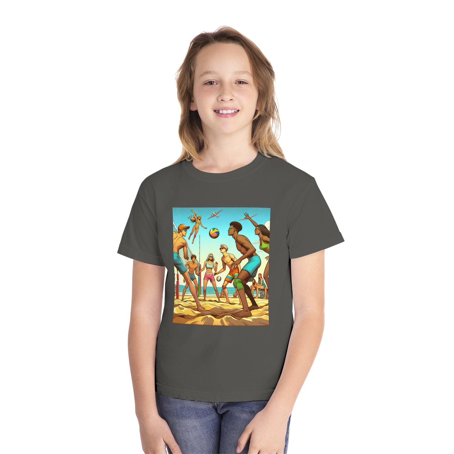 Volleyball Youth Midweight Tee