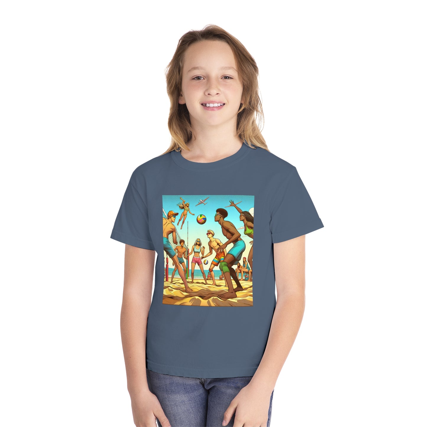 Volleyball Youth Midweight Tee