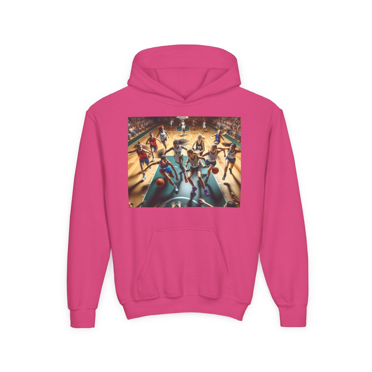 Basketball Youth Hoodie - Heavy Blend Sweatshirt