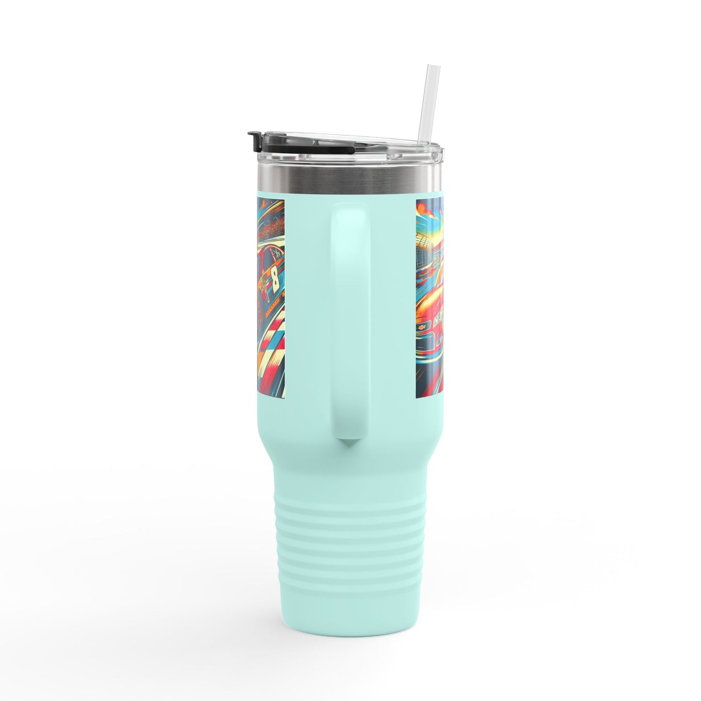Vintage NASCAR Insulated Travel Mug, 40oz, Perfect for Fans, Sports Events, Coffee, Tea, Water