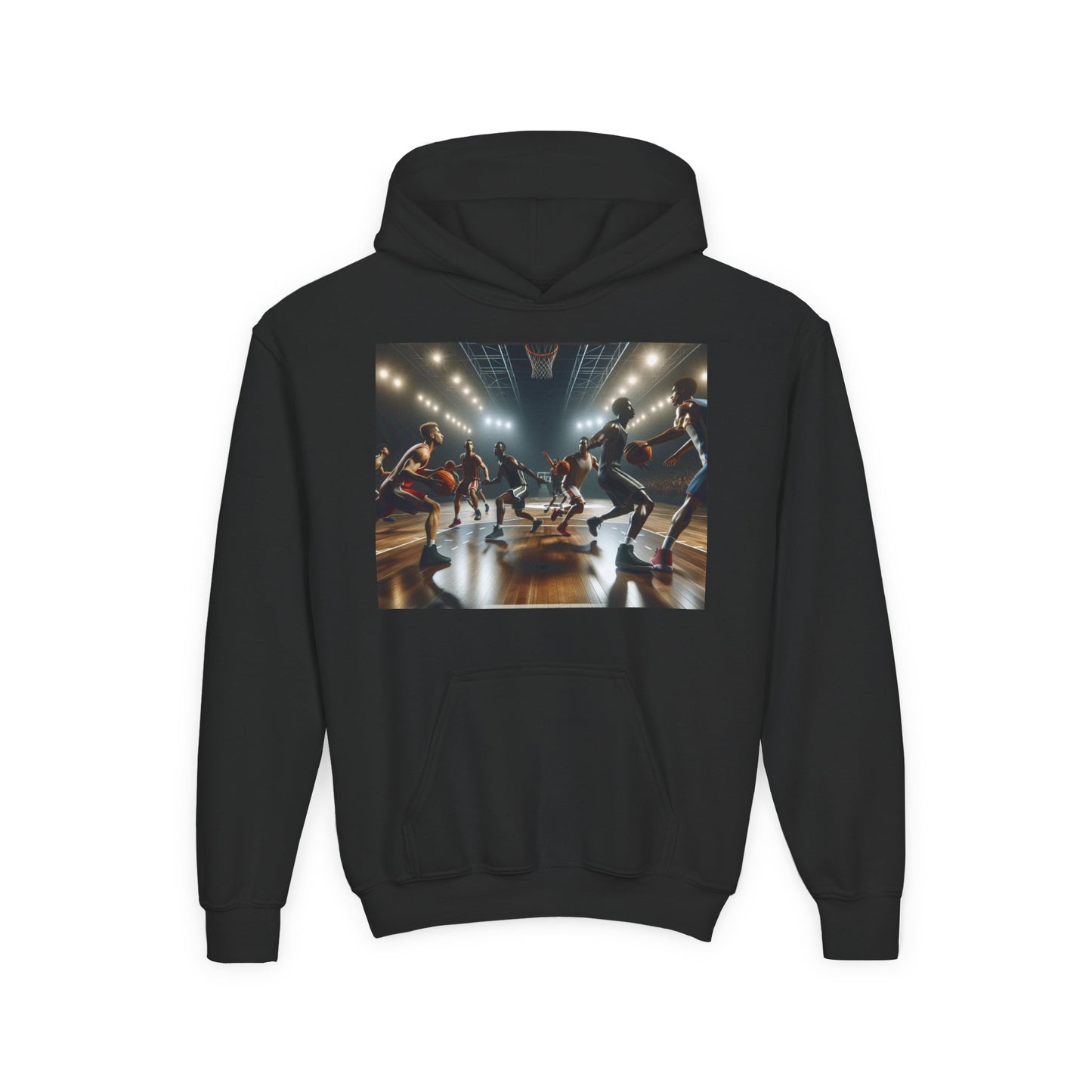 Basketball Youth Hoodie - Heavy Blend Sweatshirt