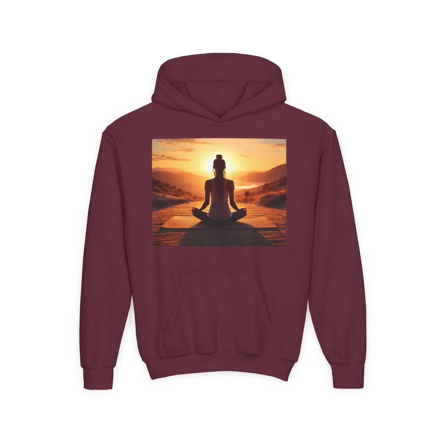 Yoga Youth Hoodie - Heavy Blend Sweatshirt