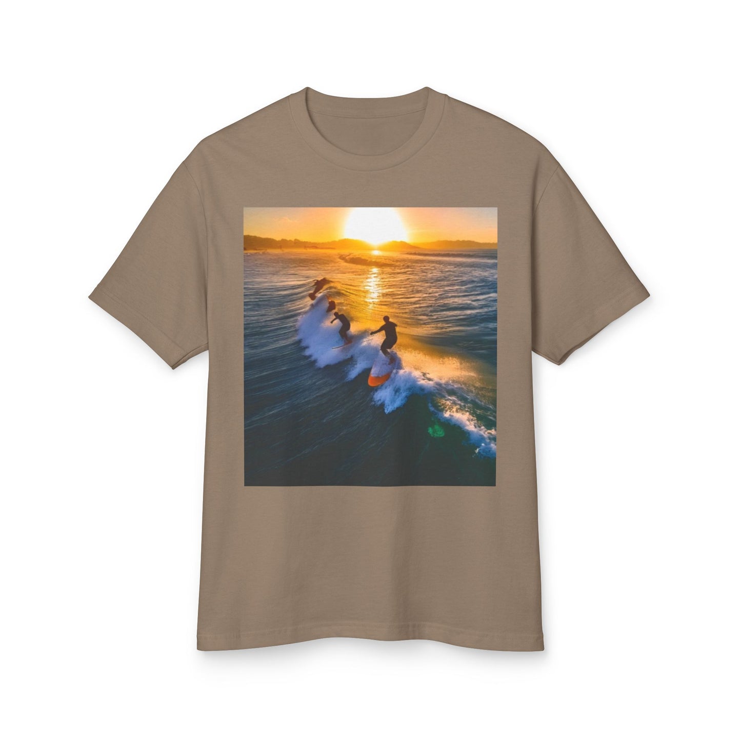 Surfing Heavyweight Tee - Unisex Garment-Dyed Shirt
