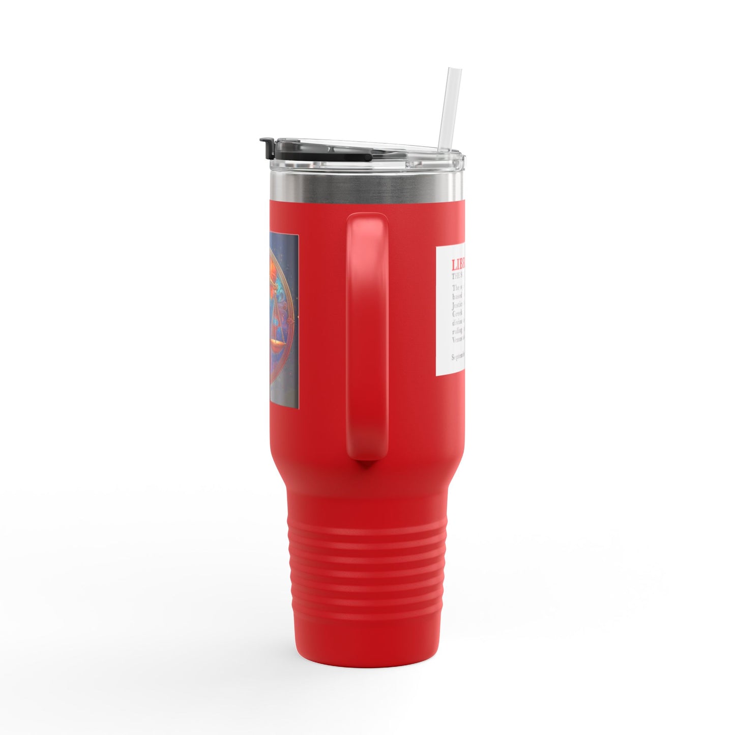 Libra Insulated Travel Mug, 40oz, Perfect for Zodiac Fans, Coffee, Tea, Water