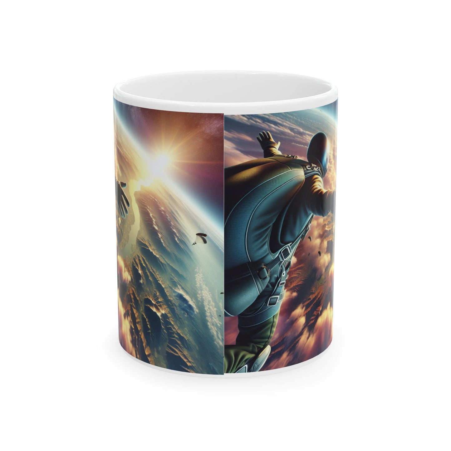 Sky Diving Ceramic Mug