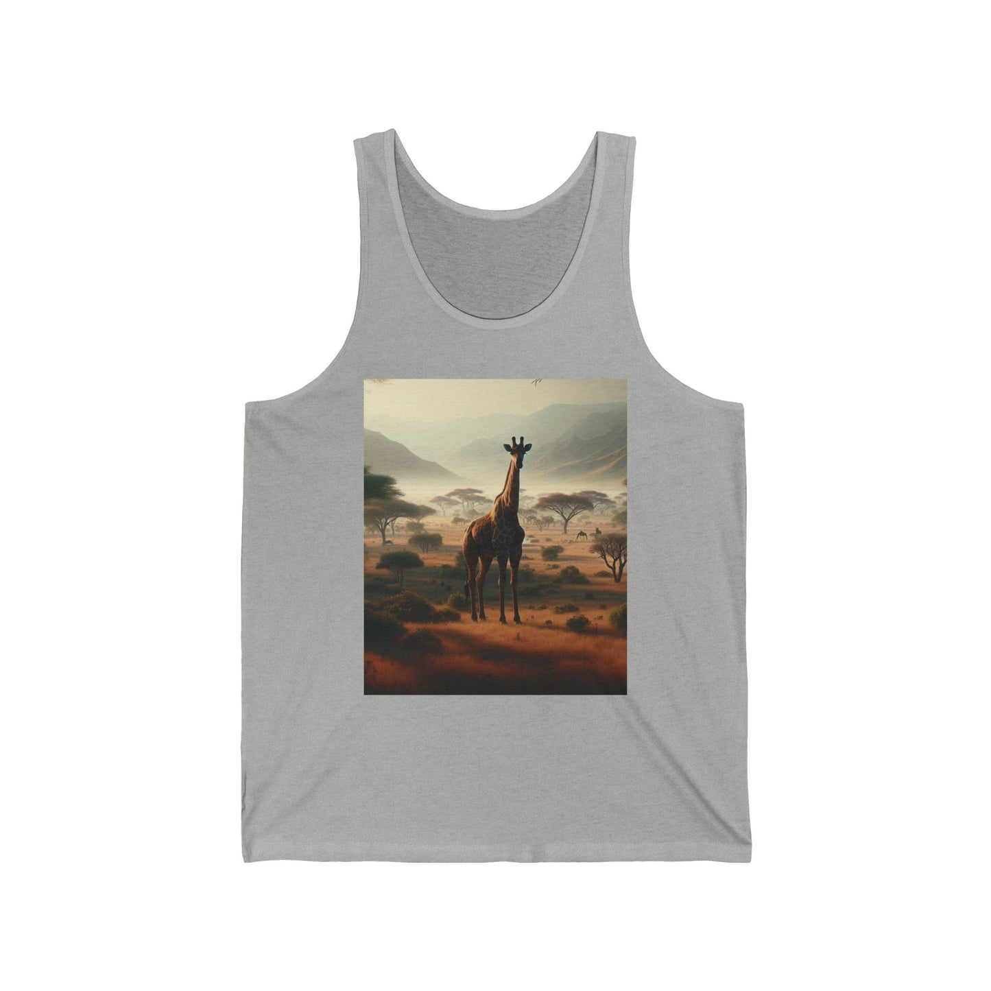 Giraffes Unisex Jersey Tank Top - Perfect for Festivals & Casual Wear