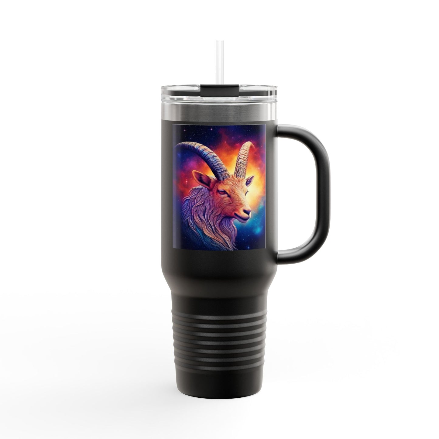 Capricorn Insulated Travel Mug, 40oz, Perfect for Zodiac Fans, Coffee, Tea, Water