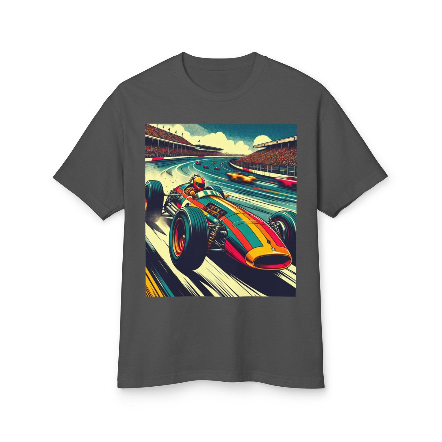 Vintage F1 Heavyweight Tee - Unisex Garment-Dyed Shirt