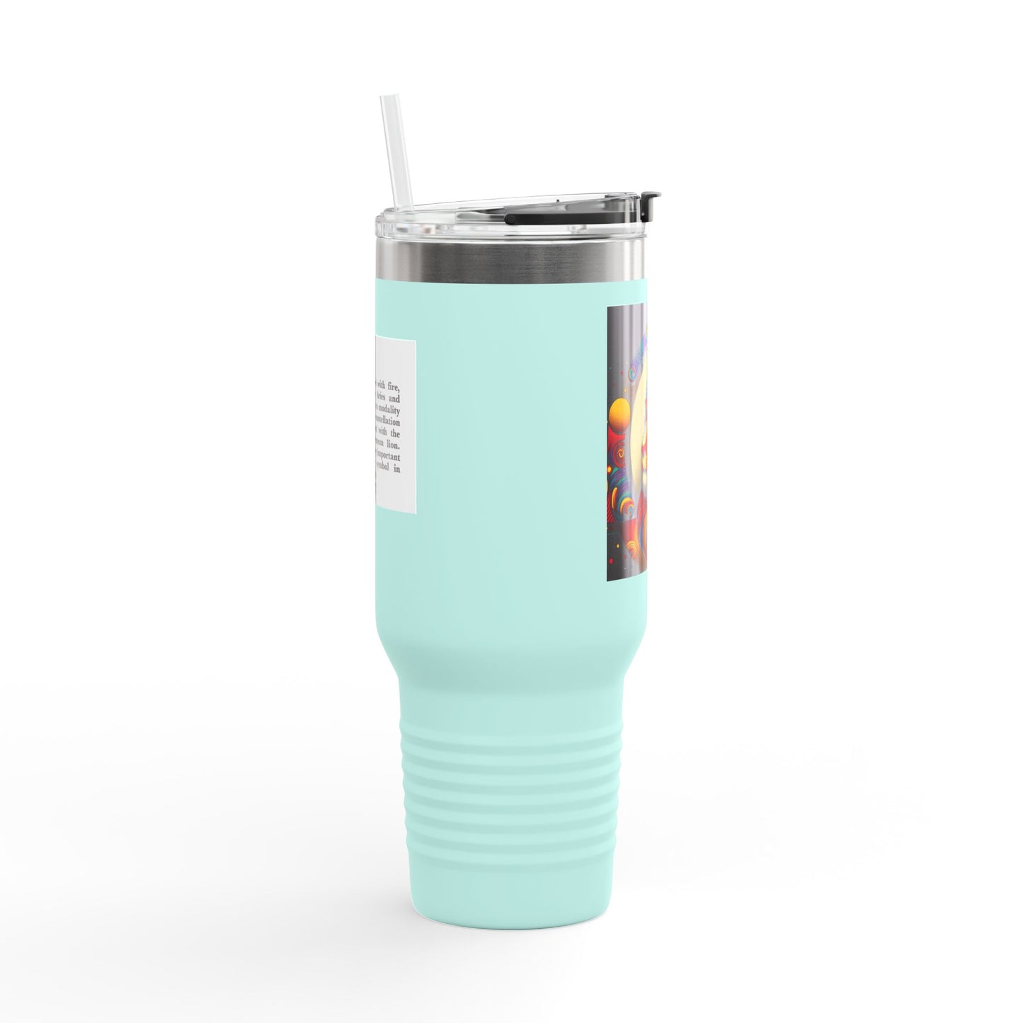 Leo Insulated Travel Mug, 40oz, Perfect for Zodiac Fans, Coffee, Tea, Water