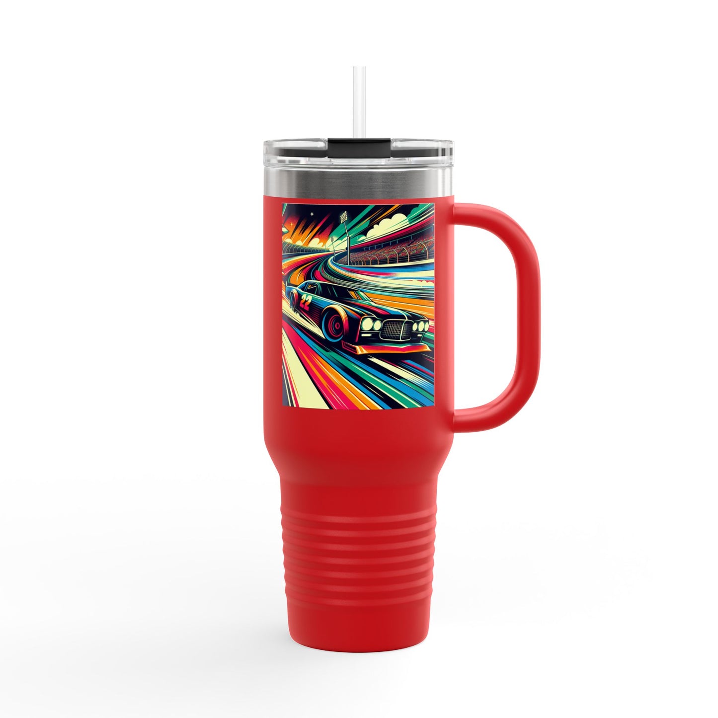 Vintage NASCAR Insulated Travel Mug, 40oz, Perfect for Fans, Sports Events, Coffee, Tea, Water