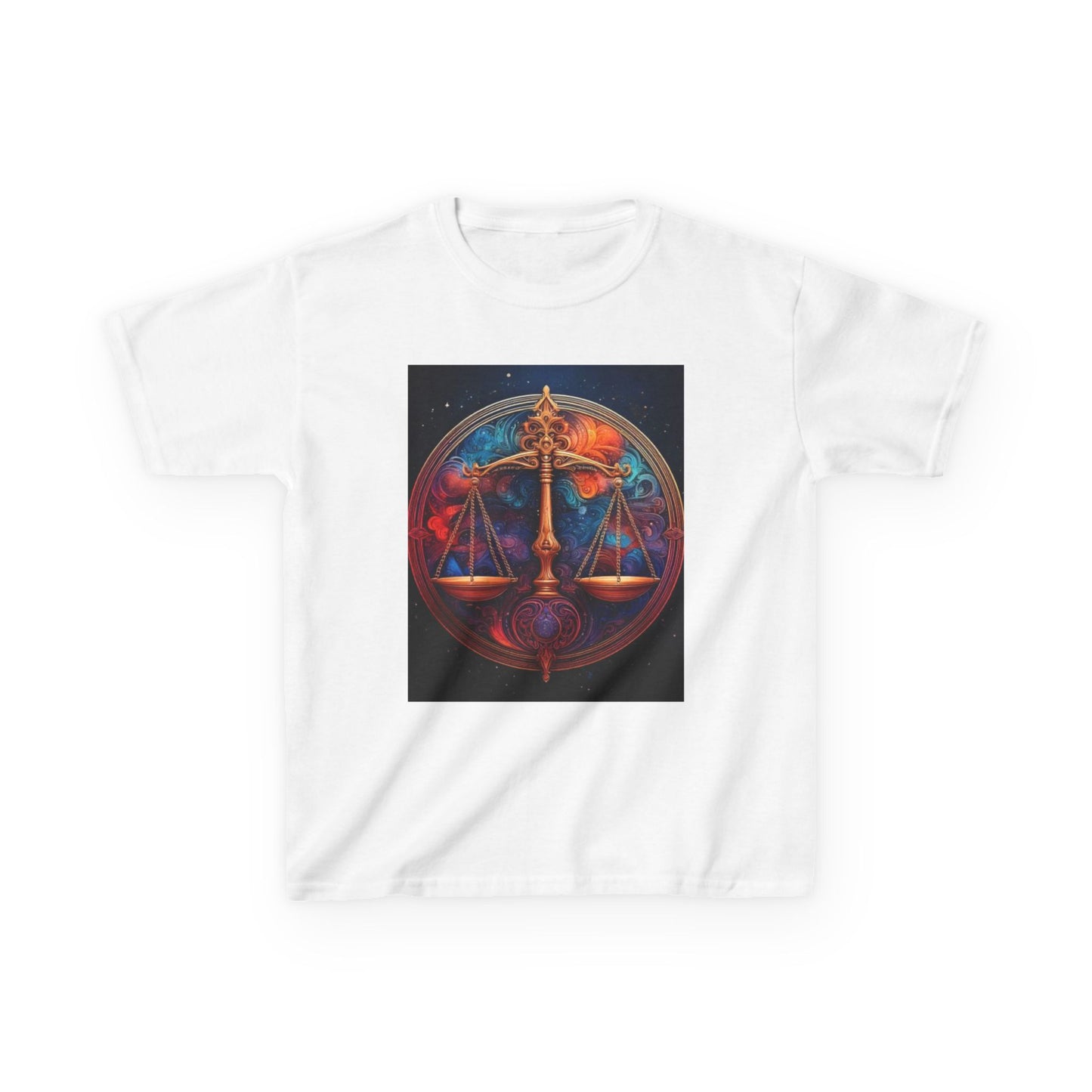 Libra Horoscope Kids Tee - Cosmic Zodiac T-Shirt for Astrology Lovers, Birthday Gift, Everyday Wear, Reference Guide, Unique Design