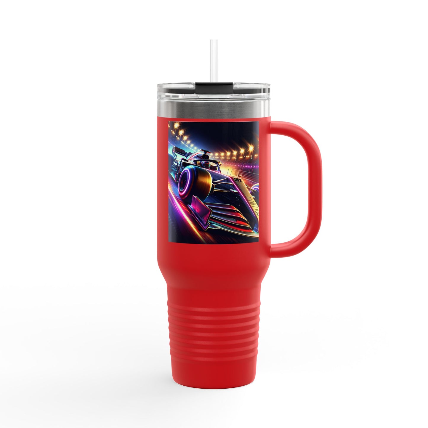 Vintage F1 Insulated Travel Mug, 40oz, Perfect for Fans, Sports Events, Coffee, Tea, Water