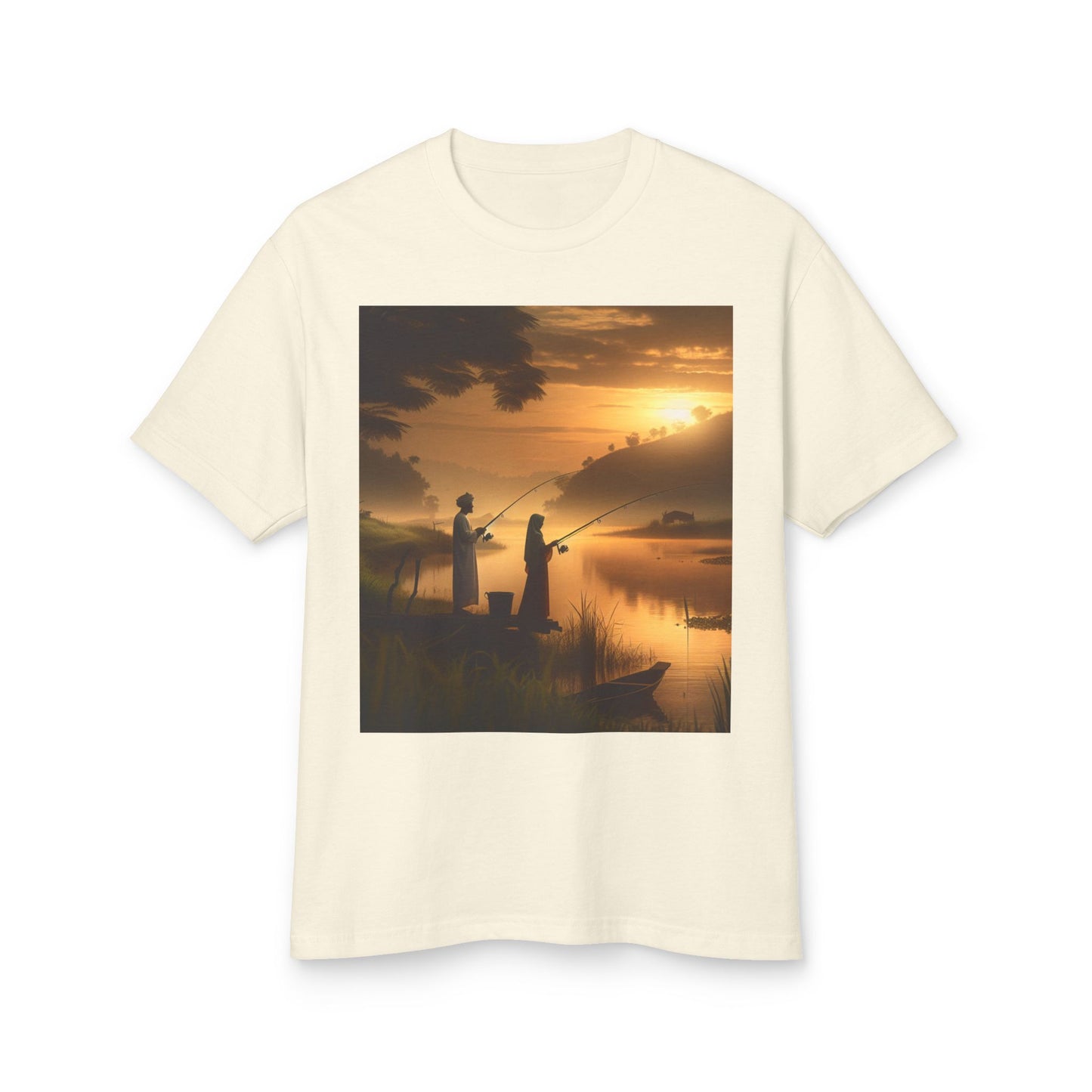 Fishing Heavyweight Tee - Unisex Garment-Dyed Shirt