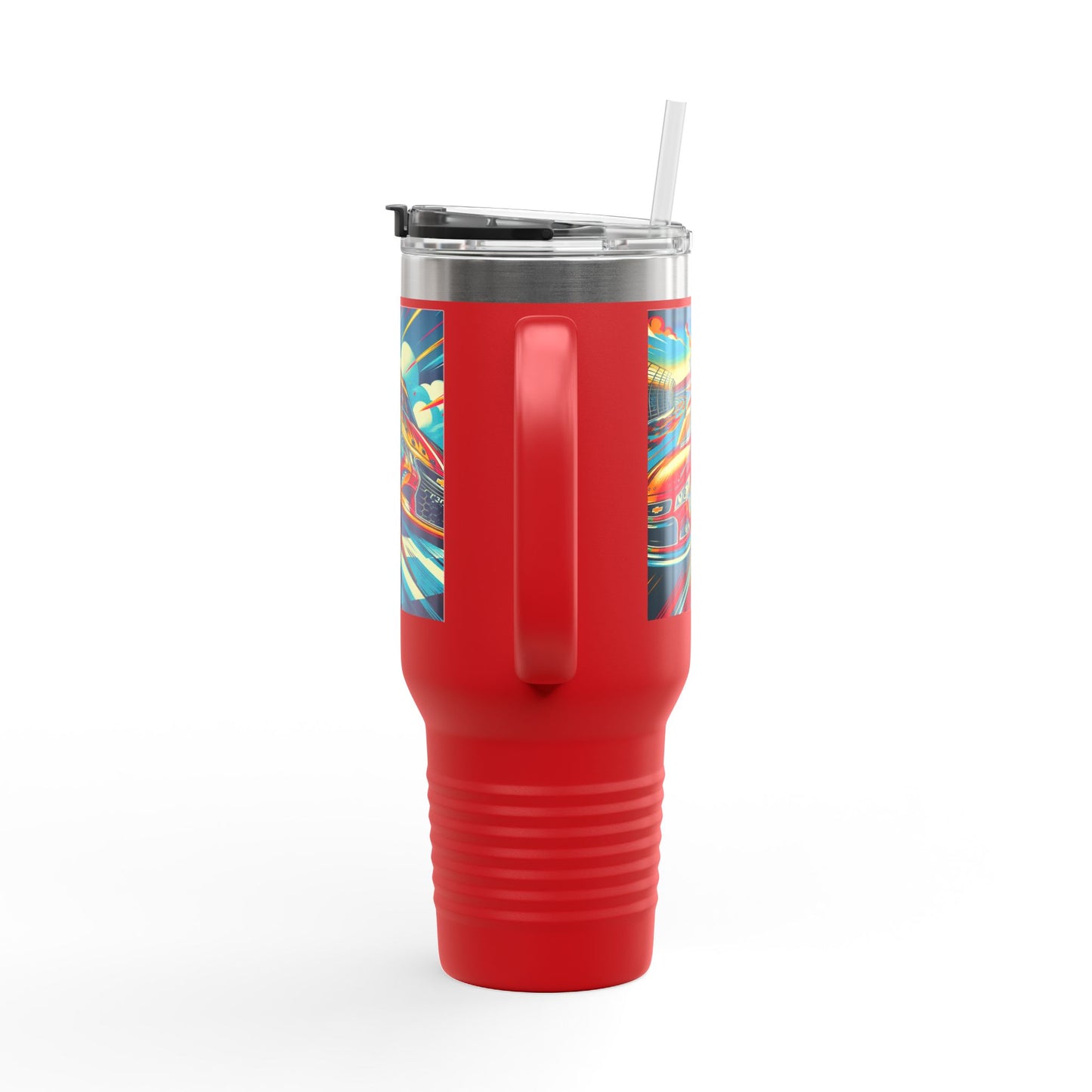 Vintage F1 Insulated Travel Mug, 40oz, Perfect for Fans, Sports Events, Coffee, Tea, Water