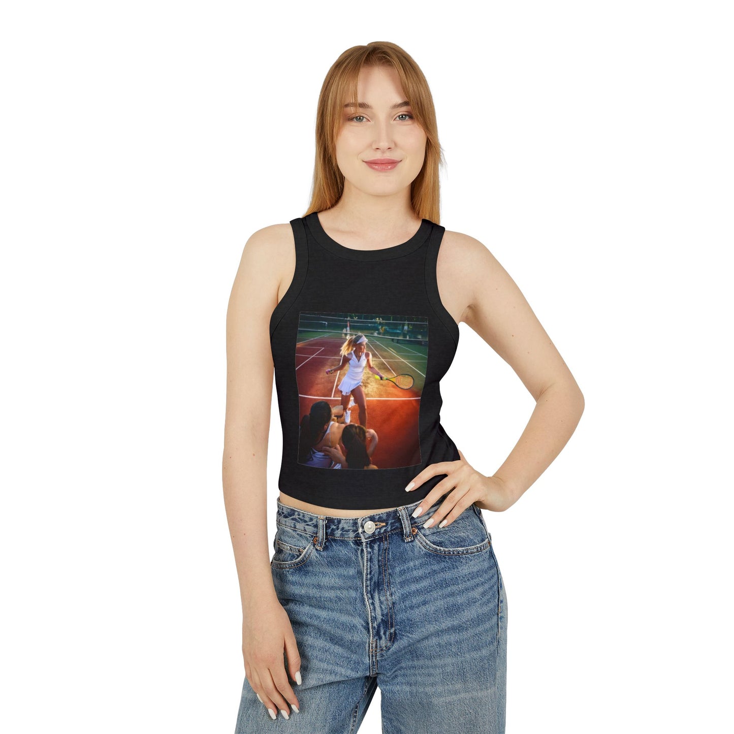 Tennis Women's Micro Rib Racer Tank Top