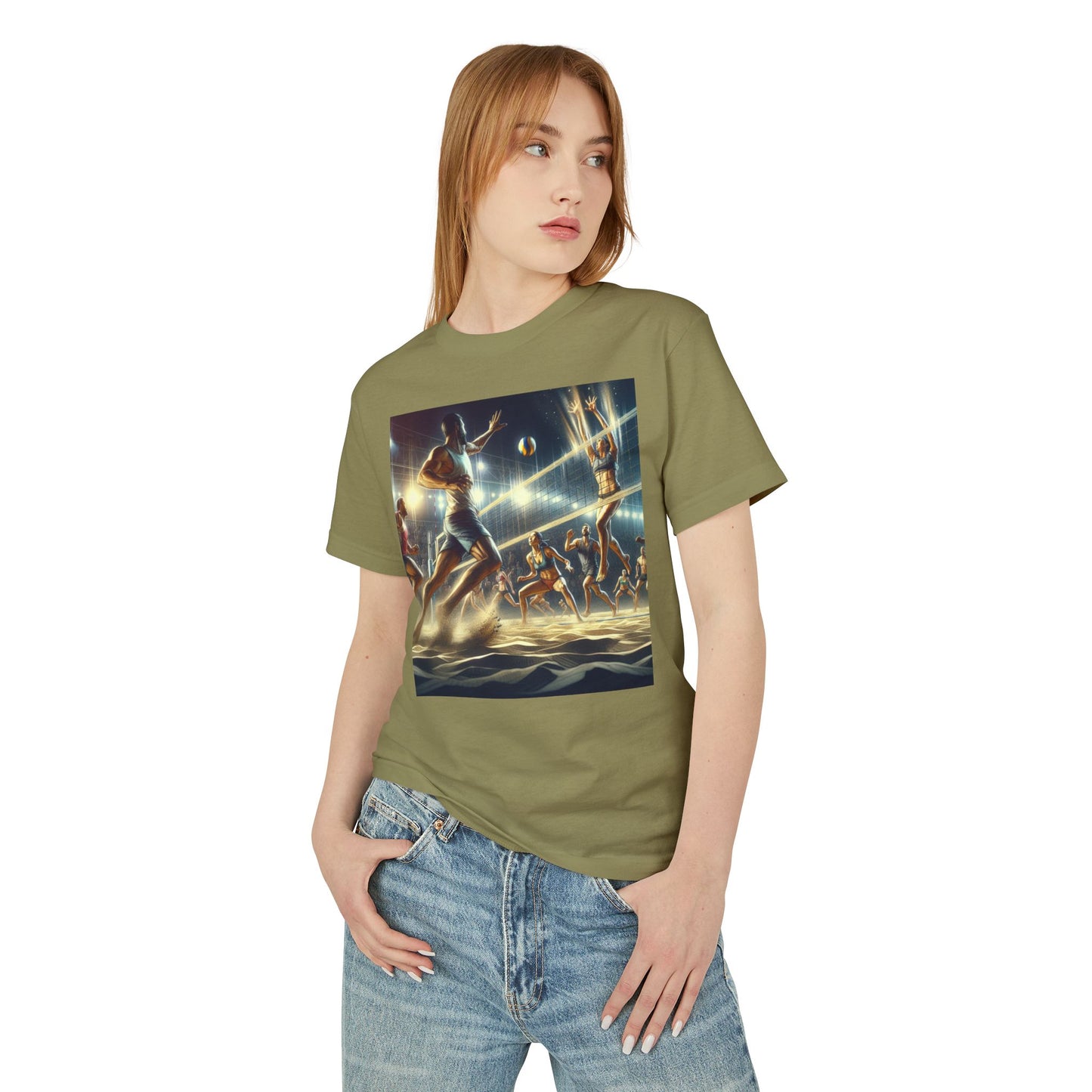 Volleyball Heavyweight Tee - Unisex Garment-Dyed Shirt