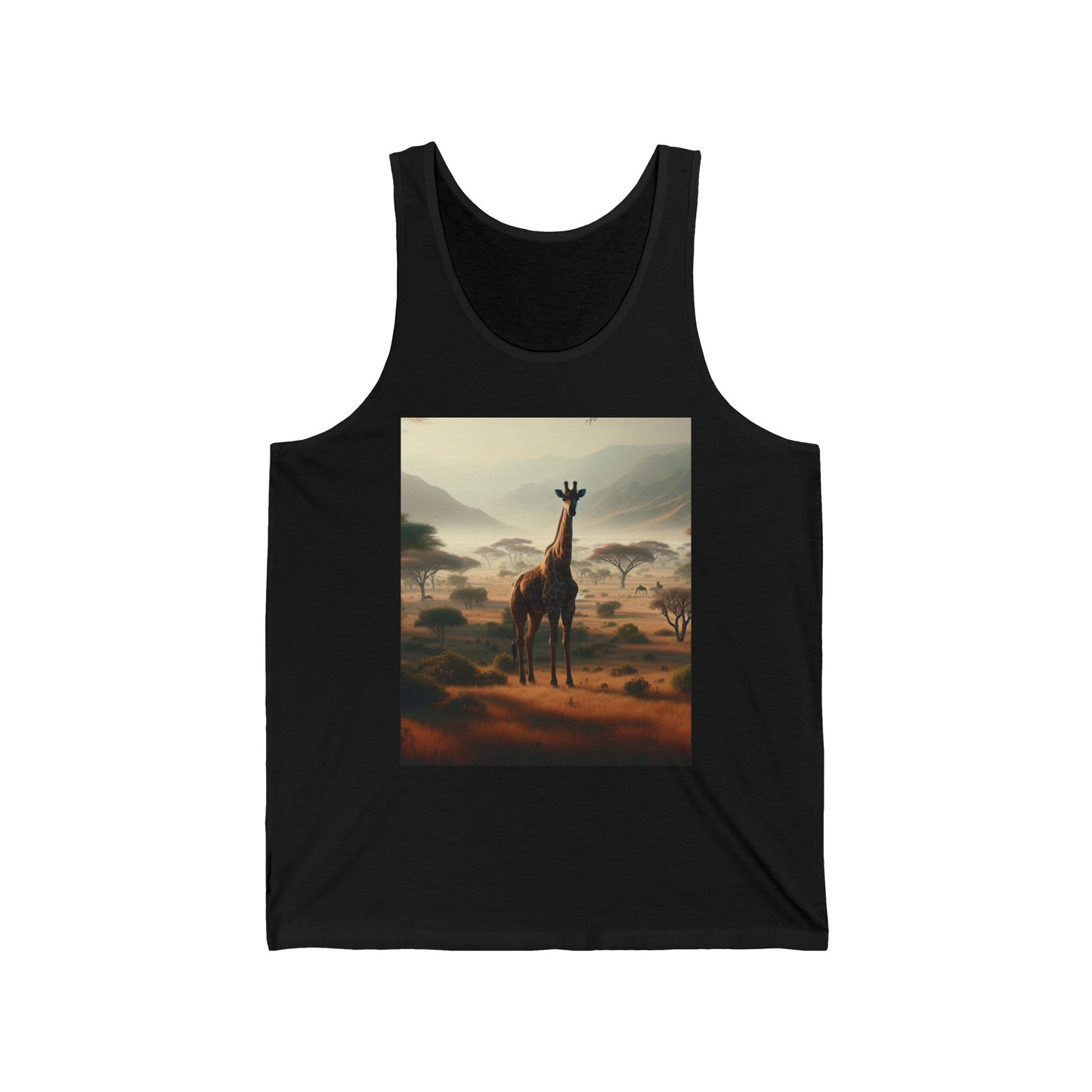 Giraffes Unisex Jersey Tank Top - Perfect for Festivals & Casual Wear