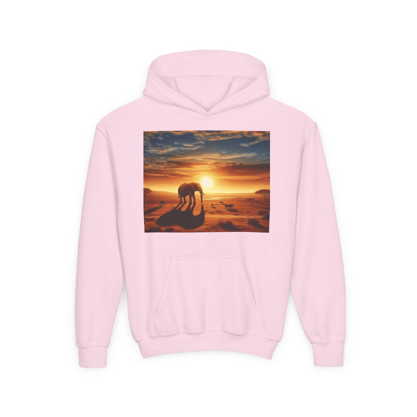 Elephants Youth Hoodie - Heavy Blend Sweatshirt
