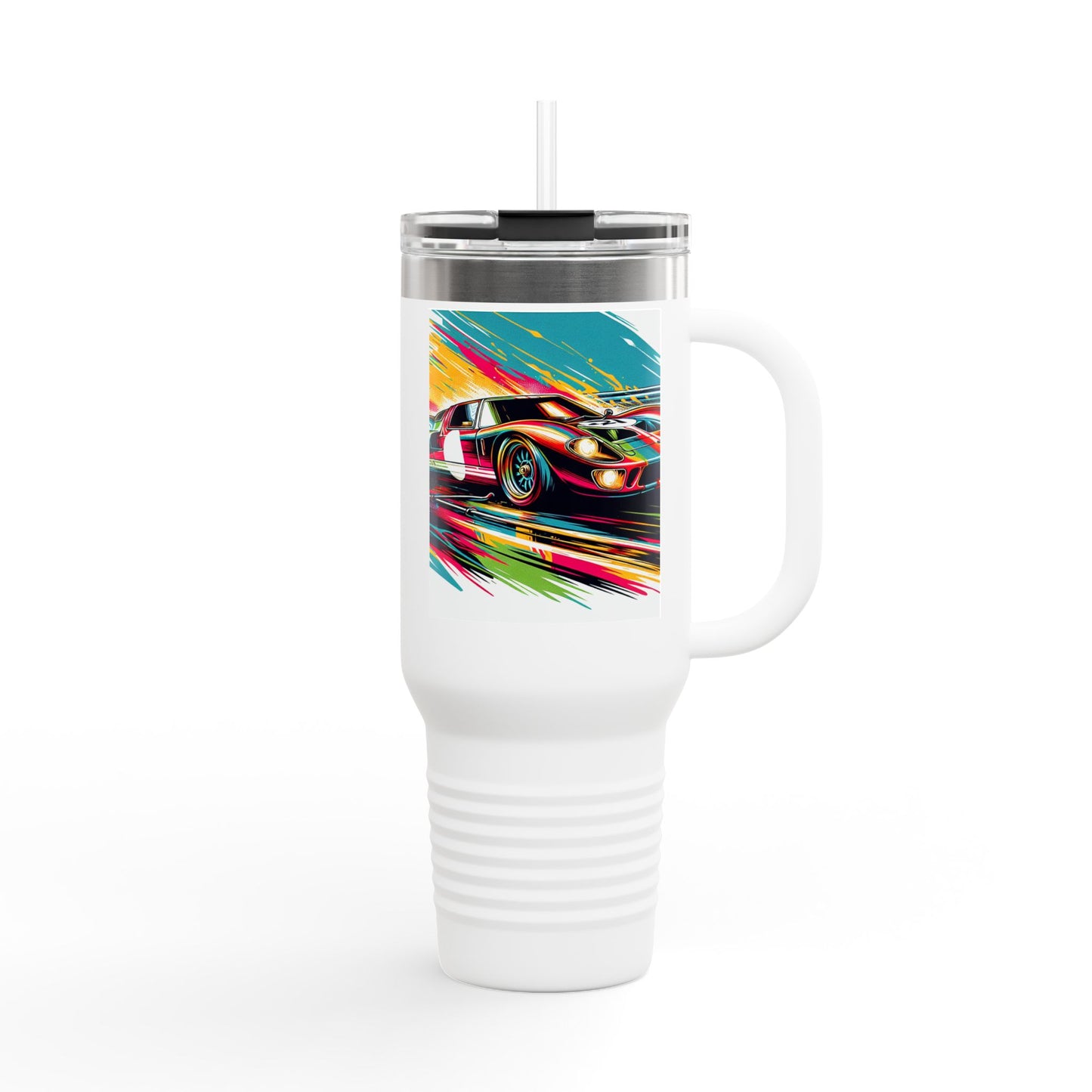 Vintage NASCAR Insulated Travel Mug, 40oz, Perfect for Fans, Sports Events, Coffee, Tea, Water
