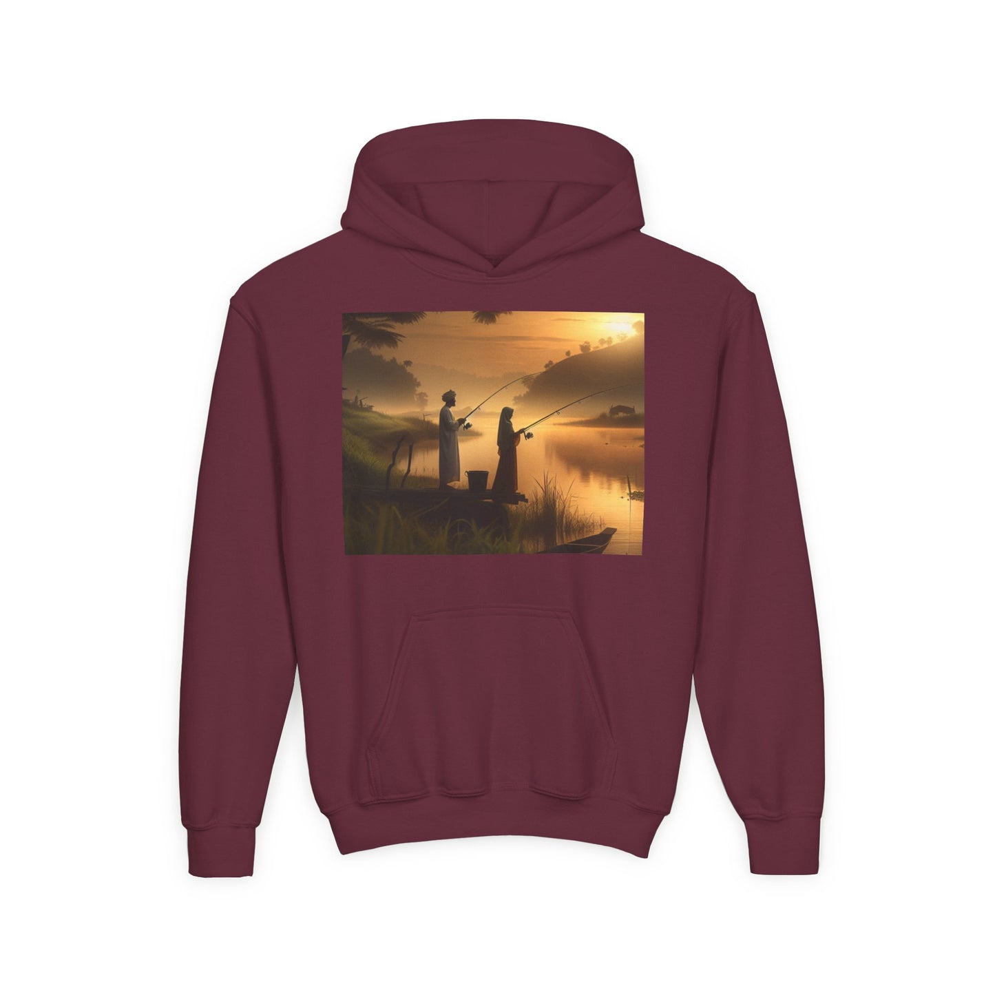 Fishing Youth Hoodie - Heavy Blend Sweatshirt
