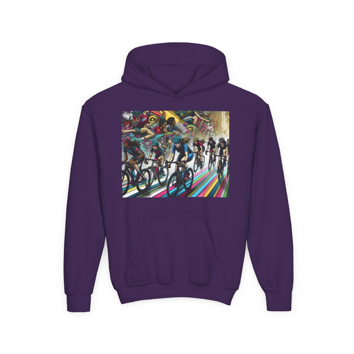 Cycling Youth Hoodie - Heavy Blend Sweatshirt