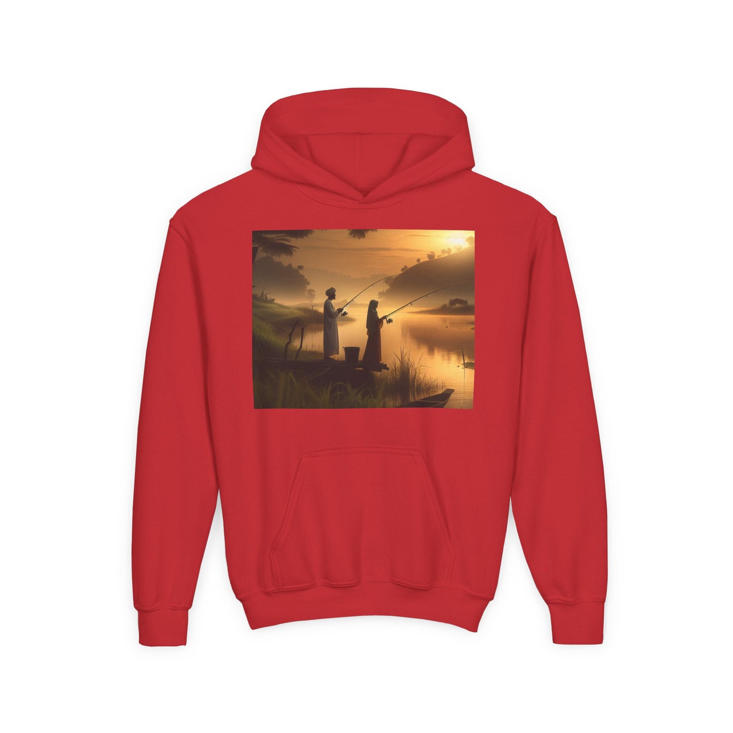 Fishing Youth Hoodie - Heavy Blend Sweatshirt