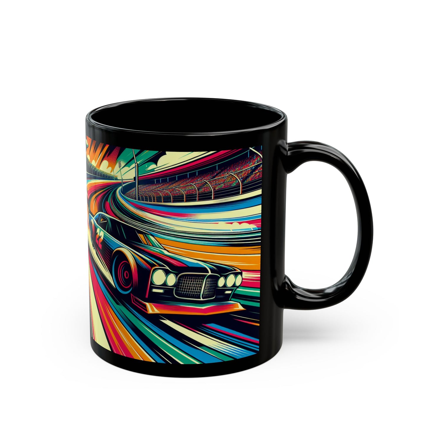 Racing Enthusiast Mug | Vibrant NASCAR Design | Perfect Gift for Car Lovers, Motorsport Decor, Father's Day, Birthday
