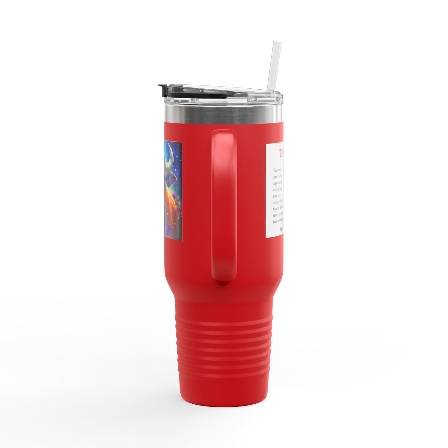 Taurus Insulated Travel Mug, 40oz, Perfect for Zodiac Fans, Coffee, Tea, Water