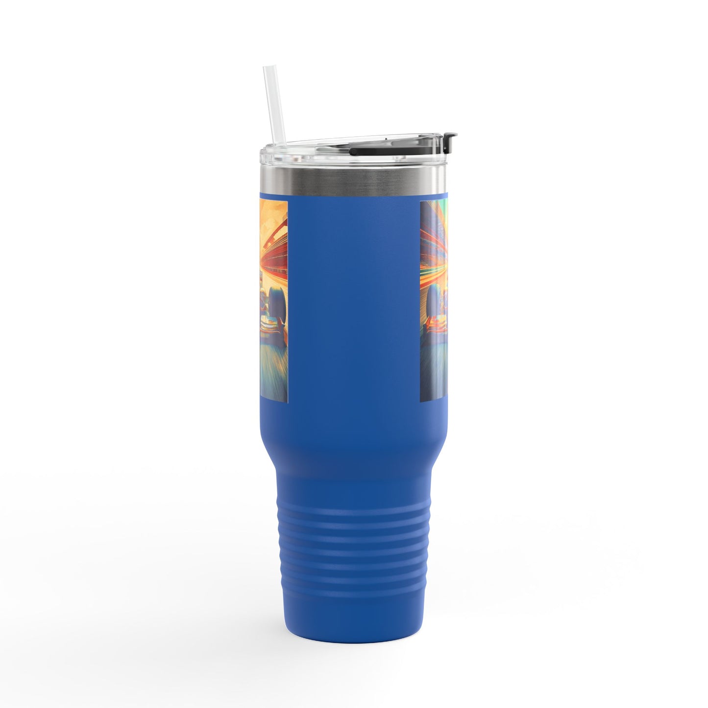 Vintage F1 Insulated Travel Mug, 40oz, Perfect for Fans, Sports Events, Coffee, Tea, Water