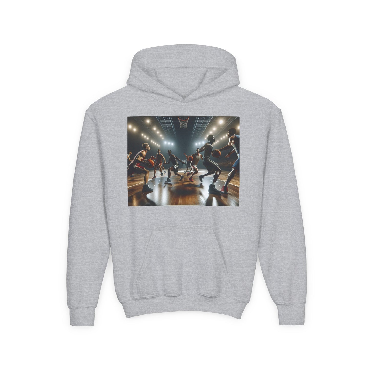 Basketball Youth Hoodie - Heavy Blend Sweatshirt