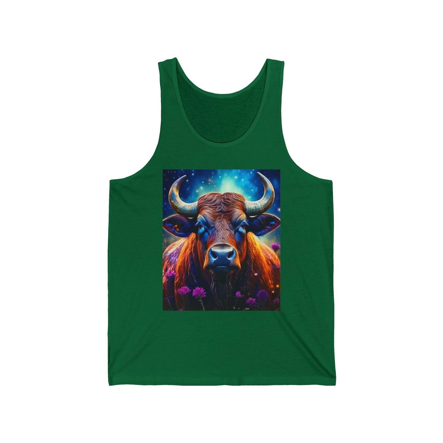 Taurus Unisex Jersey Tank Top - Perfect for Festivals & Casual Wear