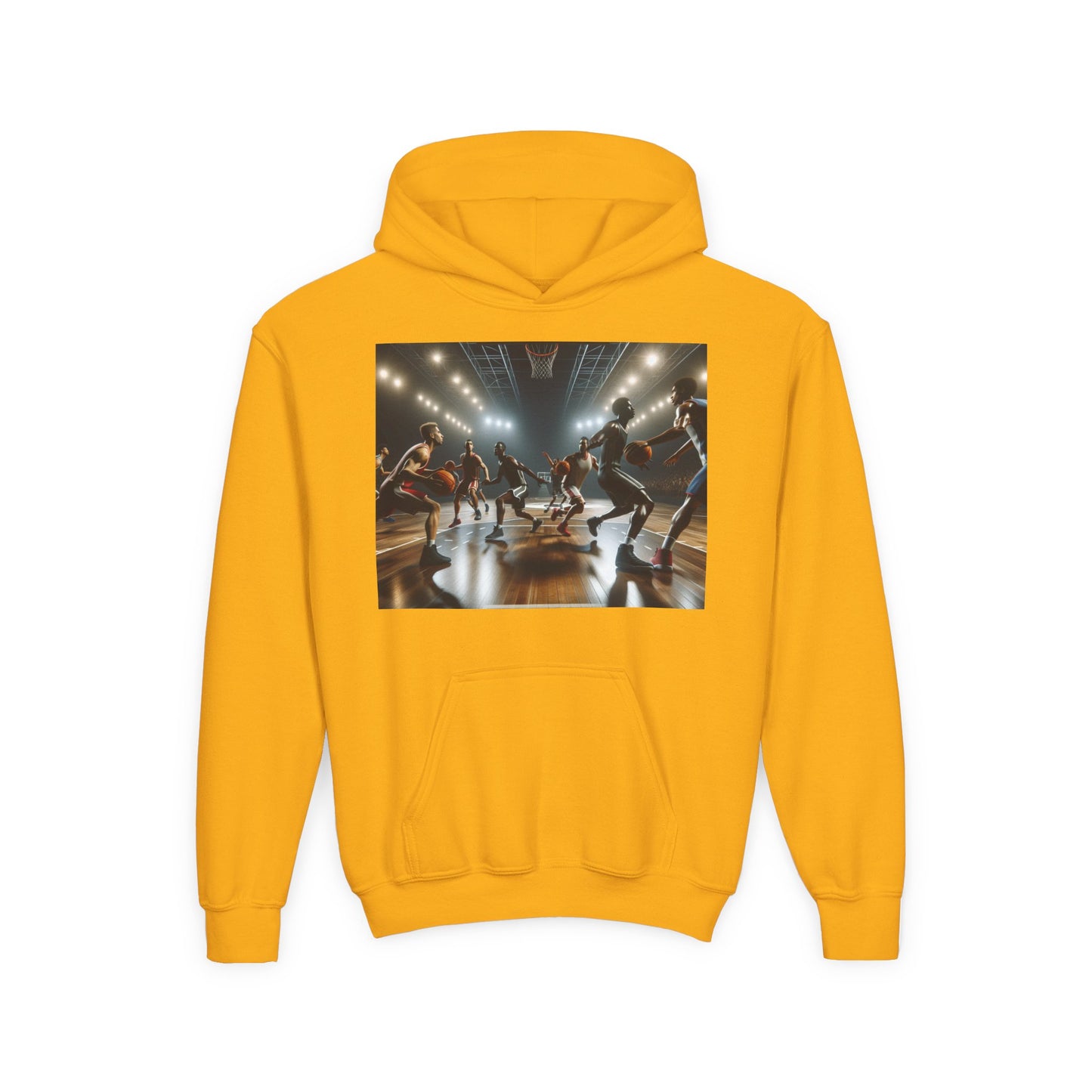 Basketball Youth Hoodie - Heavy Blend Sweatshirt