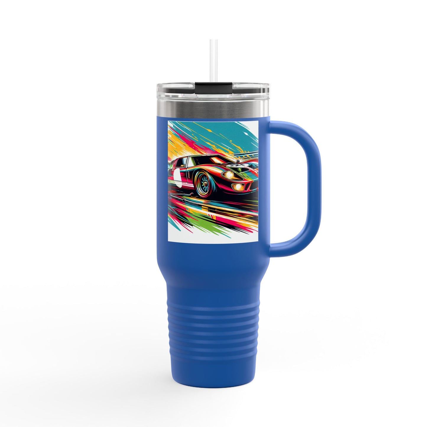 Vintage NASCAR Insulated Travel Mug, 40oz, Perfect for Fans, Sports Events, Coffee, Tea, Water