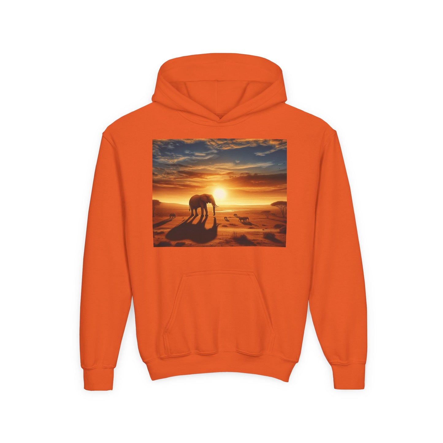 Elephants Youth Hoodie - Heavy Blend Sweatshirt