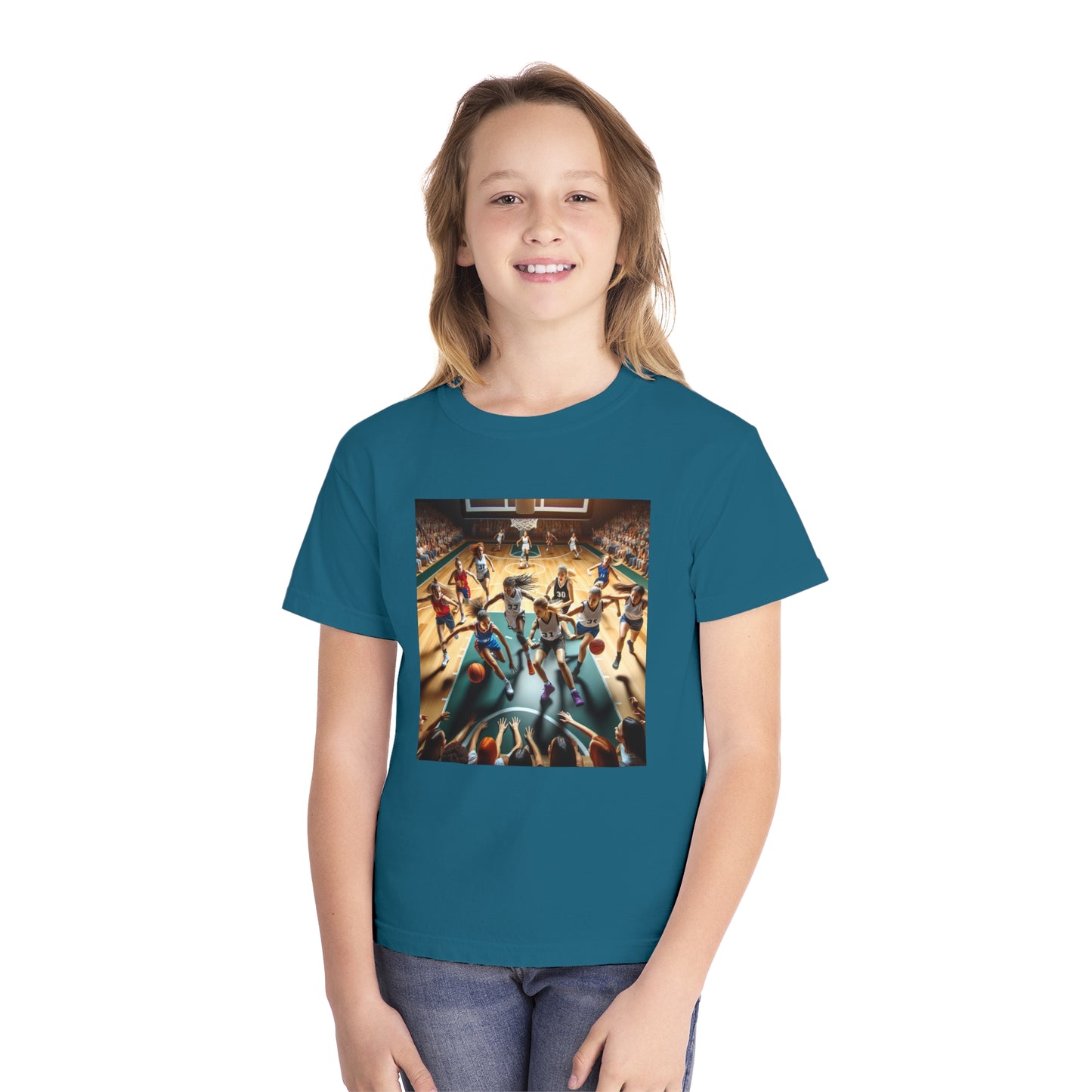 Basketball Youth Midweight Tee