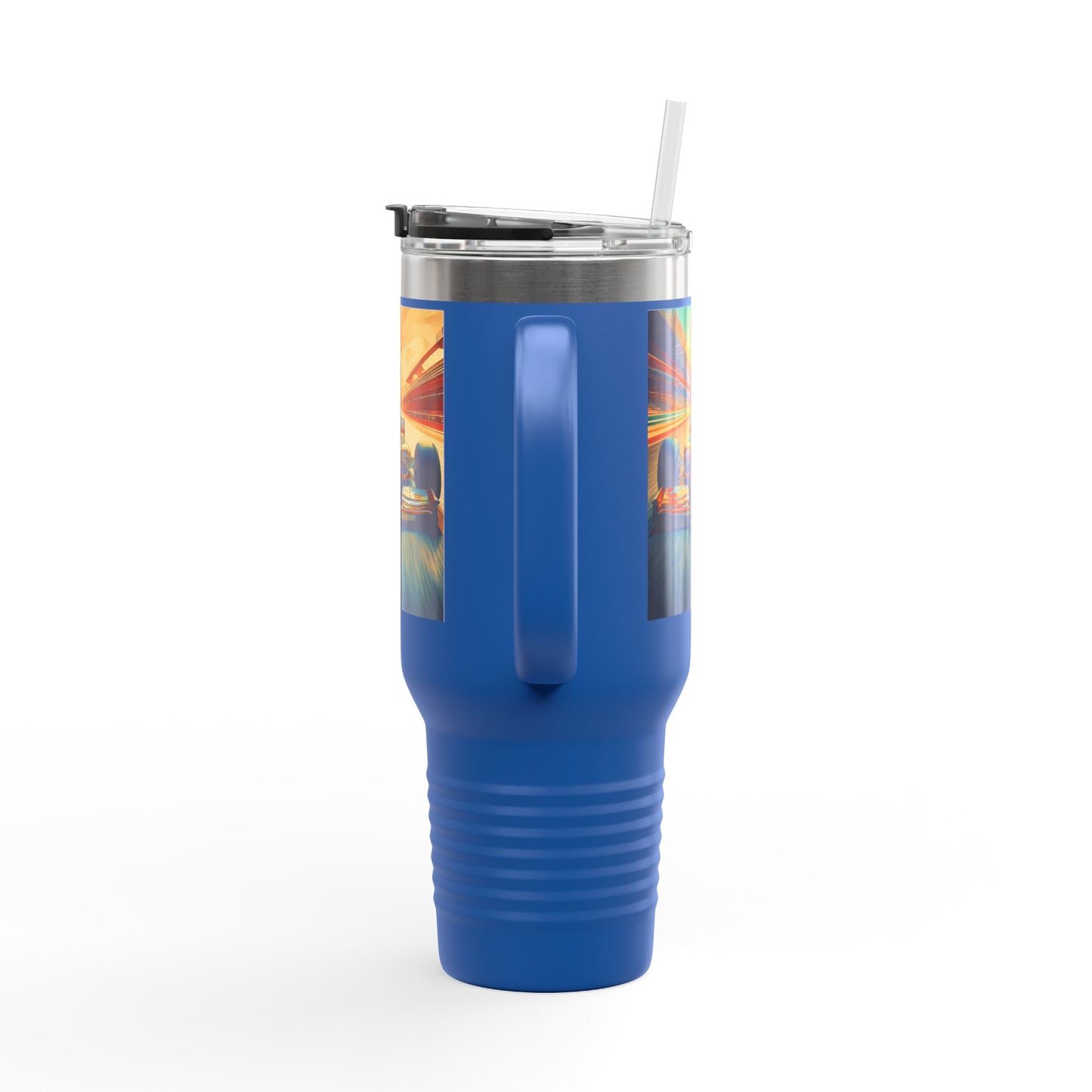 Vintage F1 Insulated Travel Mug, 40oz, Perfect for Fans, Sports Events, Coffee, Tea, Water