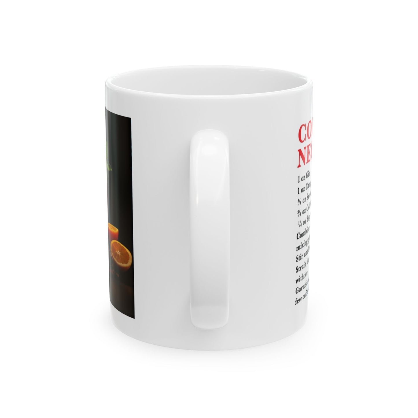 Coffee Negroni Ceramic Recipe Mug