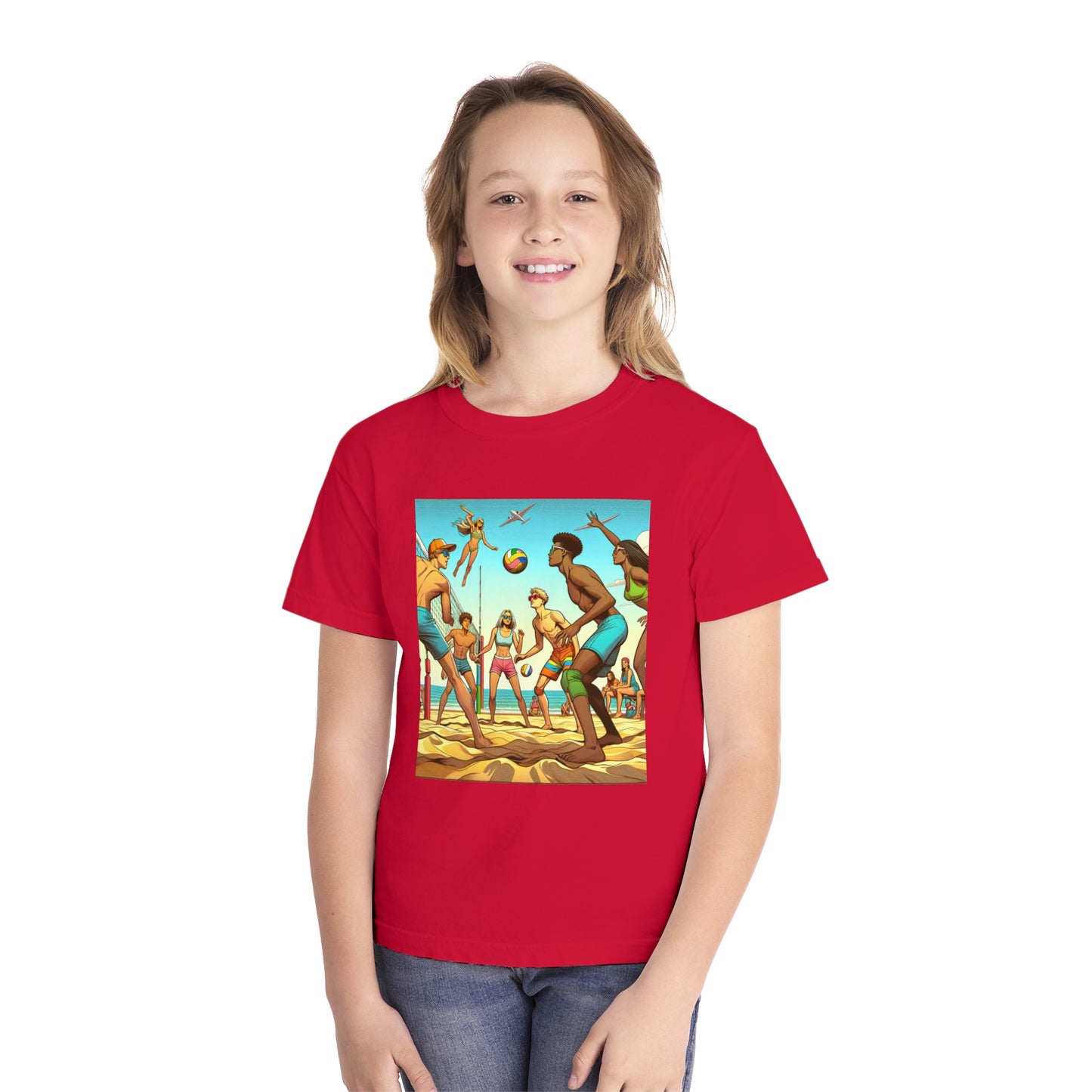 Volleyball Youth Midweight Tee