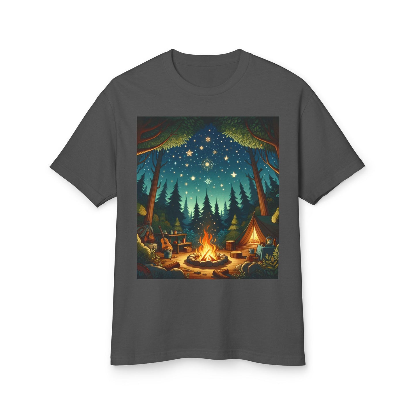 Camping Heavyweight Tee - Unisex Garment-Dyed Shirt