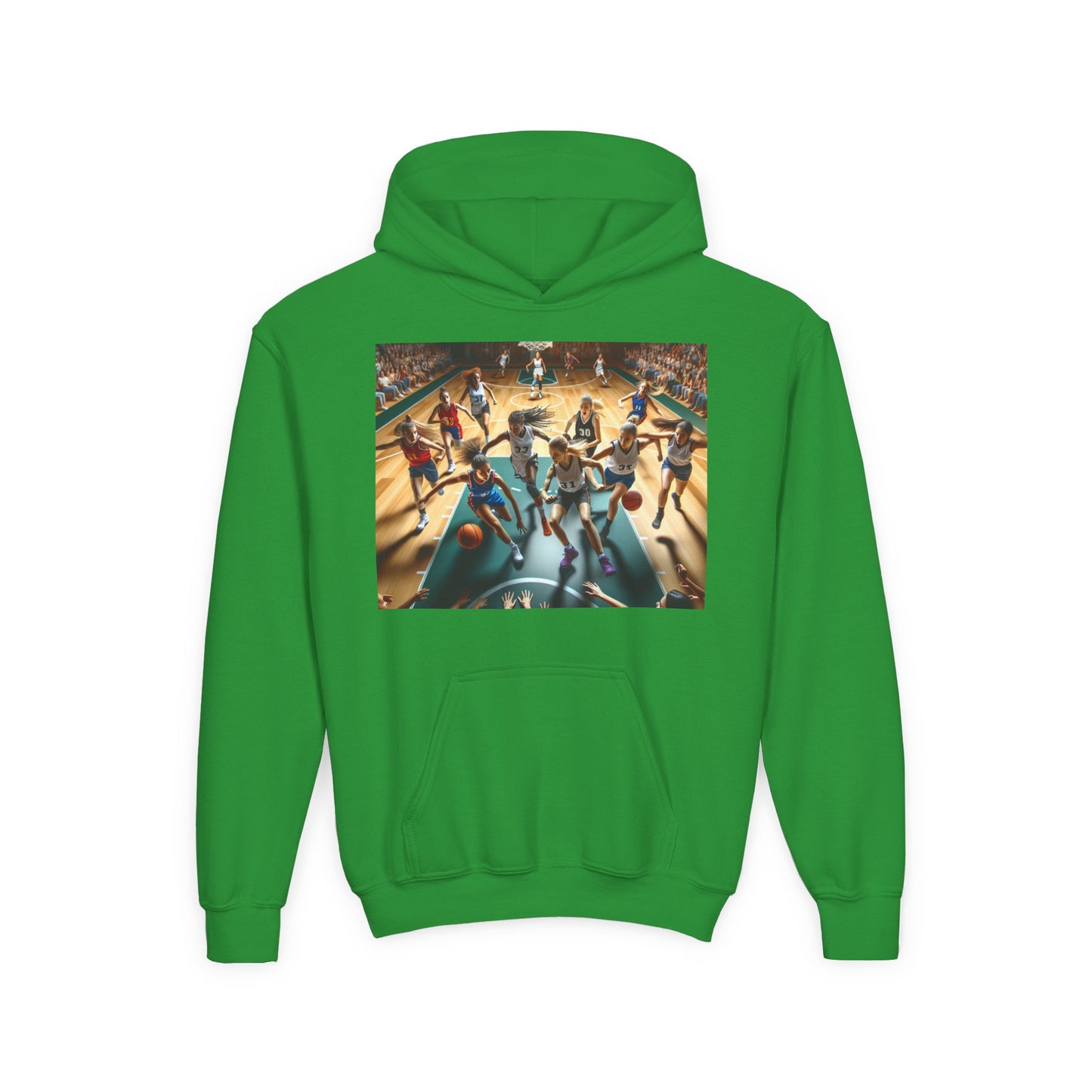 Basketball Youth Hoodie - Heavy Blend Sweatshirt