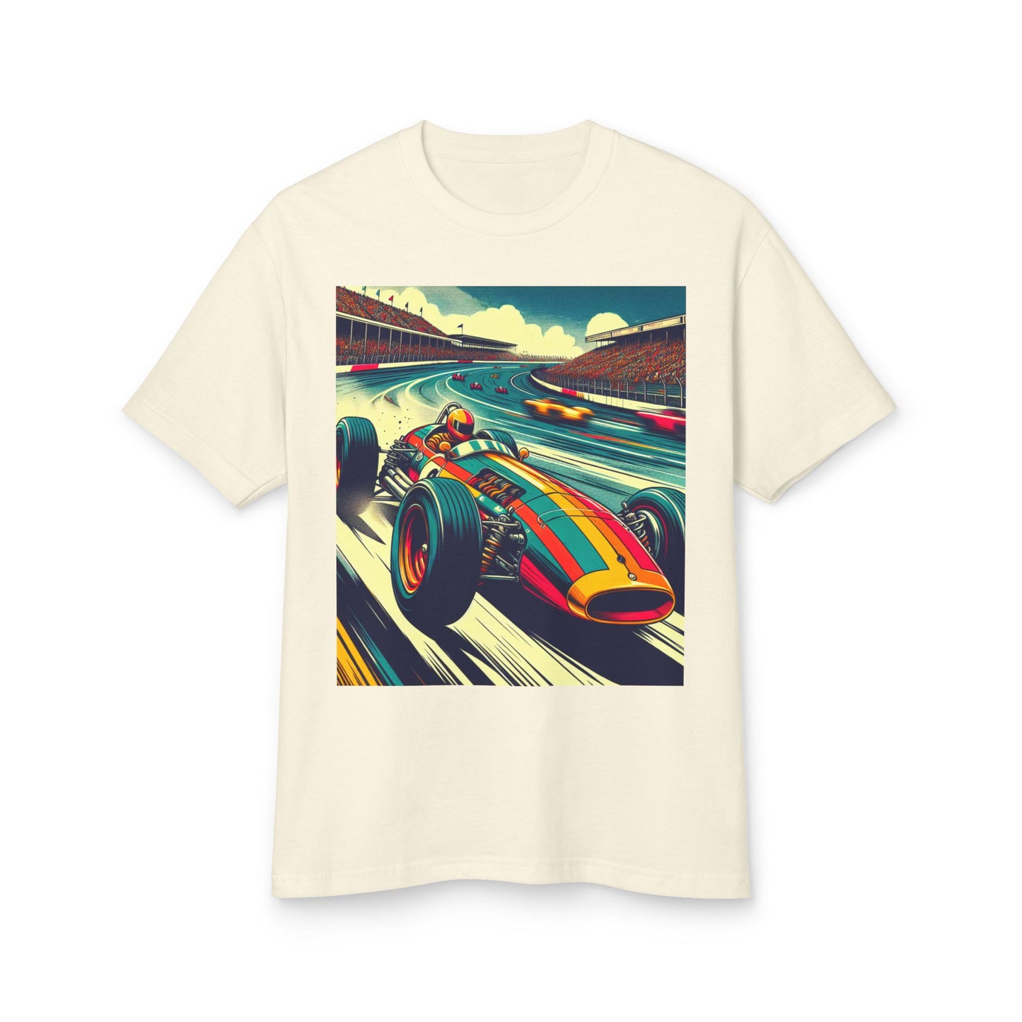Vintage F1 Heavyweight Tee - Unisex Garment-Dyed Shirt