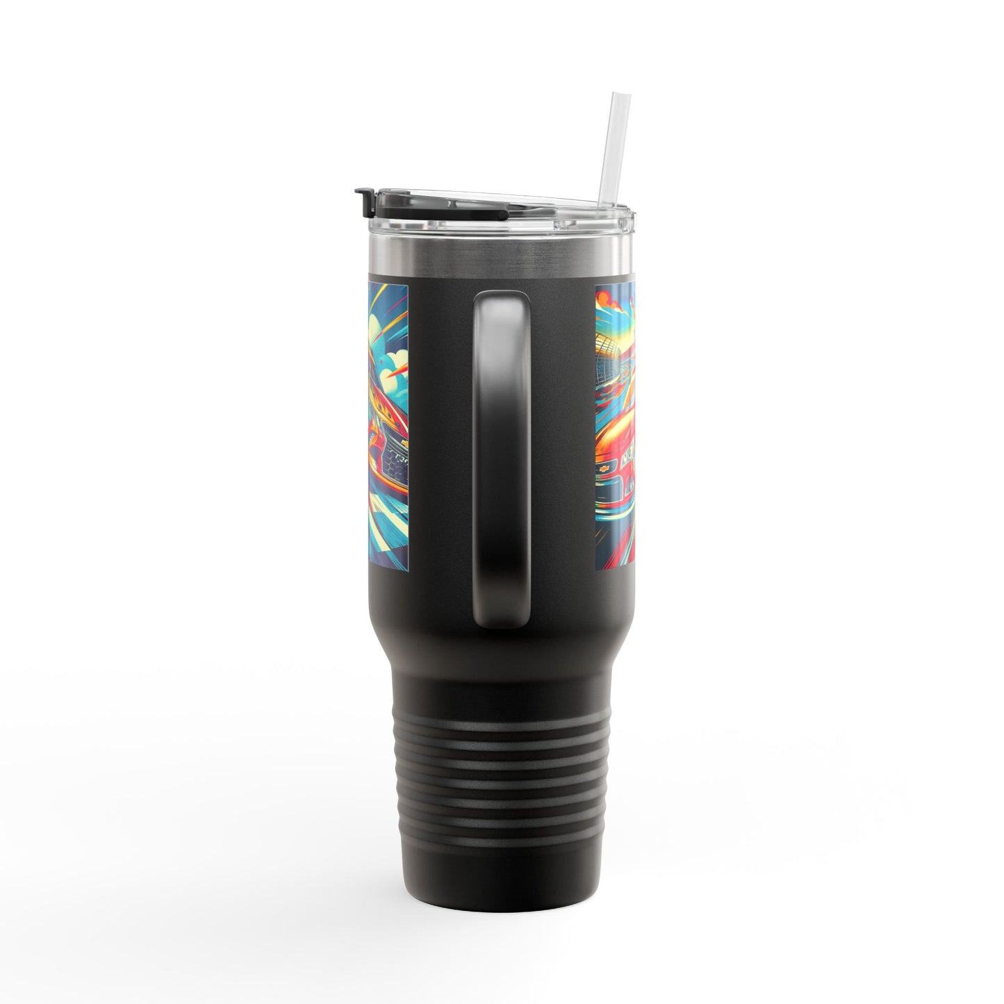 Vintage F1 Insulated Travel Mug, 40oz, Perfect for Fans, Sports Events, Coffee, Tea, Water