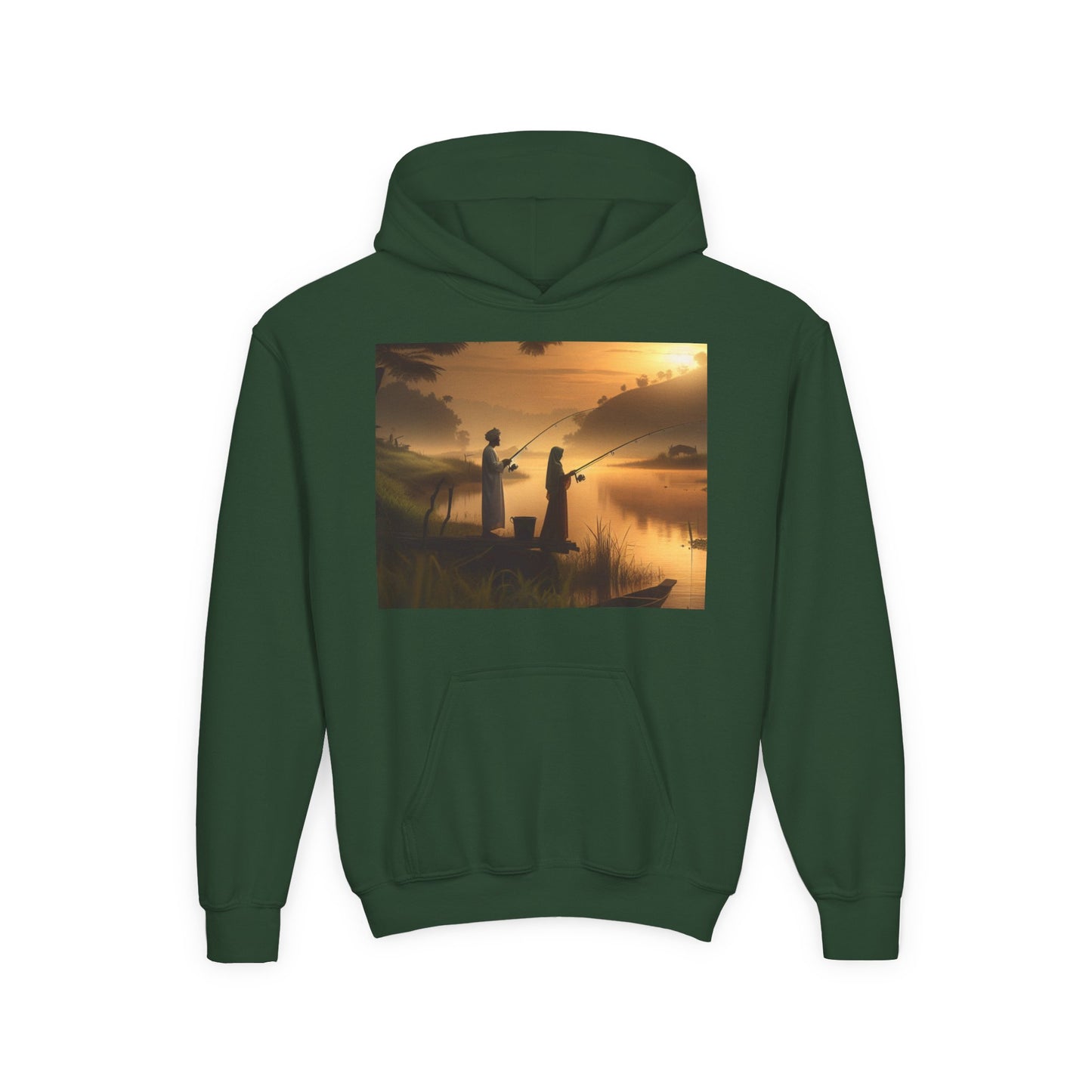 Fishing Youth Hoodie - Heavy Blend Sweatshirt