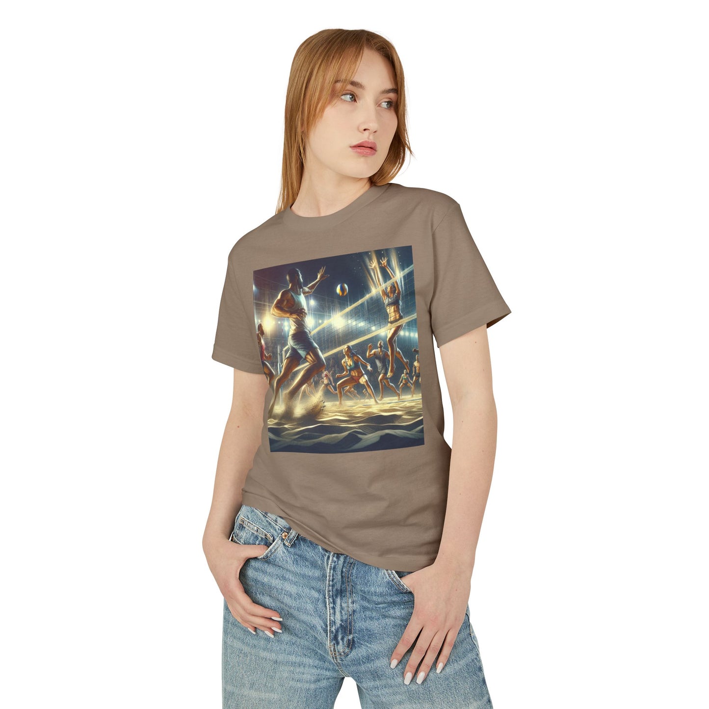Volleyball Heavyweight Tee - Unisex Garment-Dyed Shirt