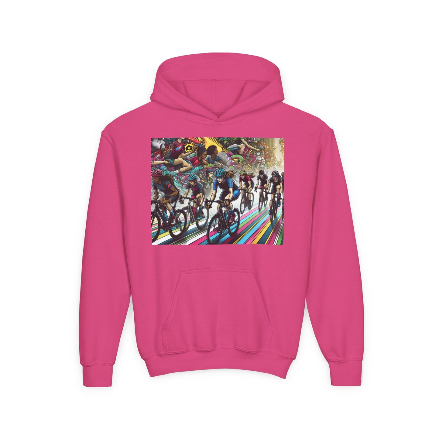 Cycling Youth Hoodie - Heavy Blend Sweatshirt