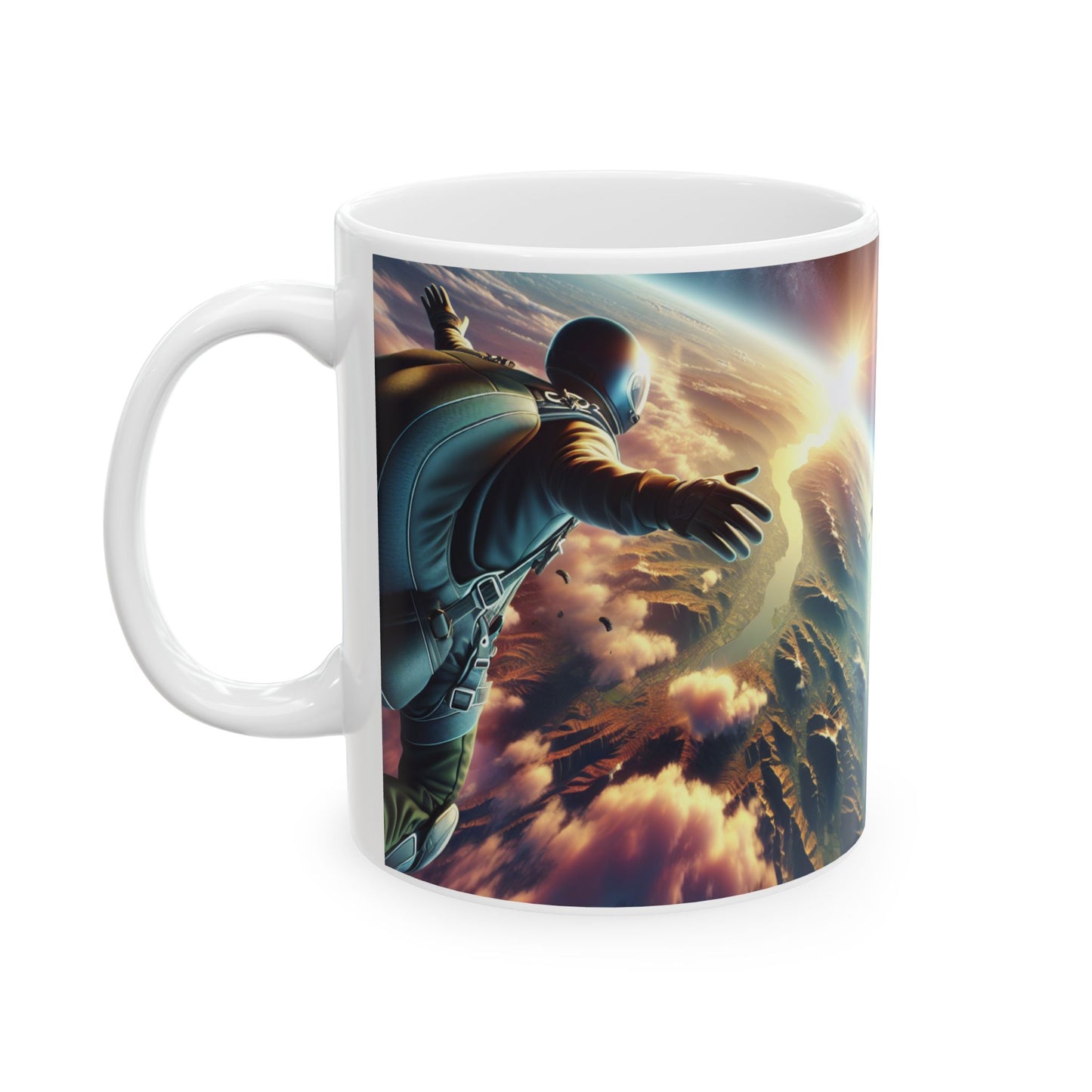 Sky Diving Ceramic Mug