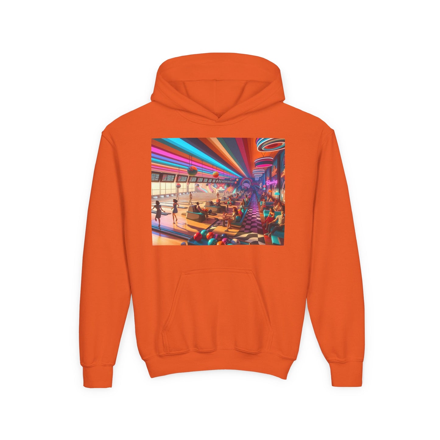 Bowling Youth Heavy Blend Hooded Sweatshirt