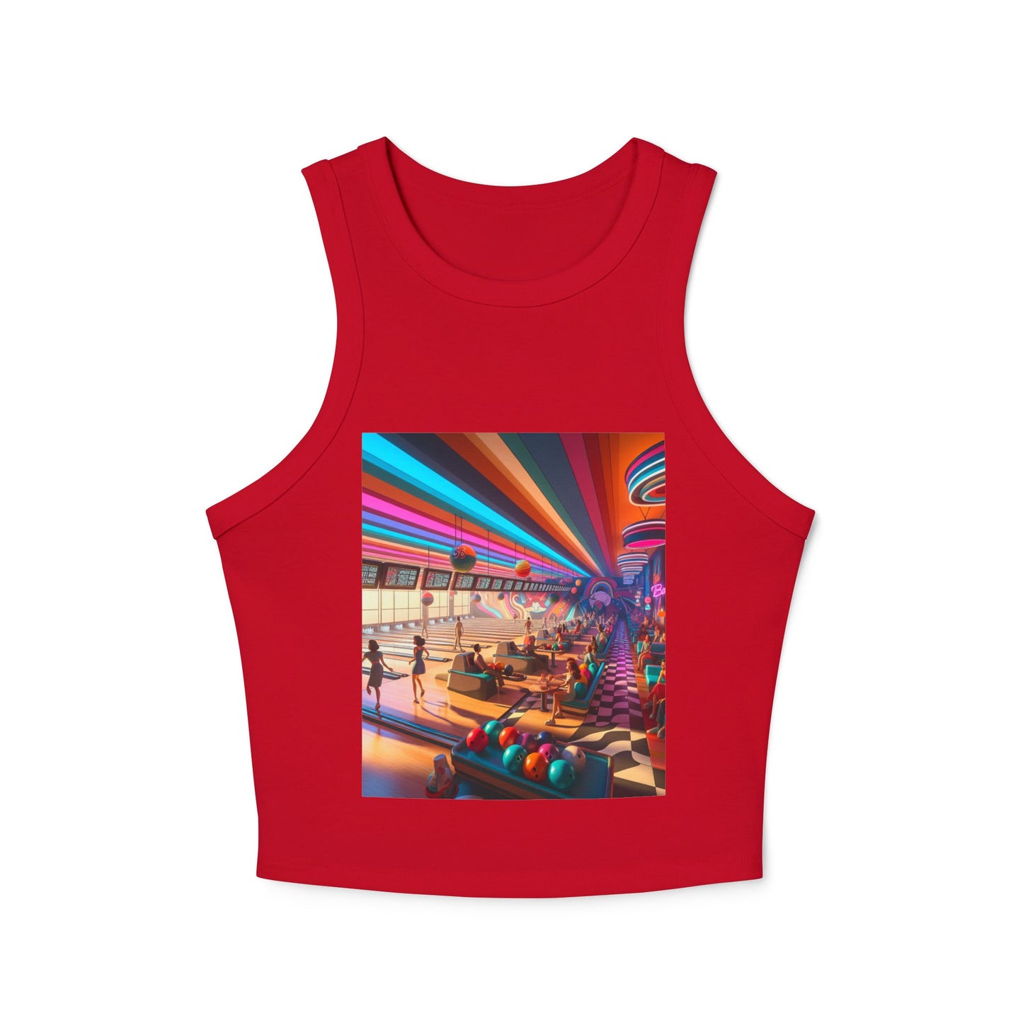Bowling Women's Micro Rib Racer Tank Top