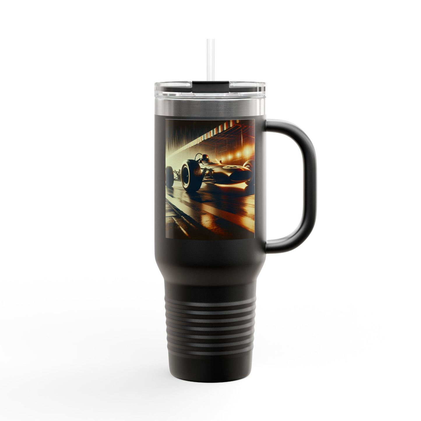 Vintage F1 Insulated Travel Mug, 40oz, Perfect for Fans, Sports Events, Coffee, Tea, Water