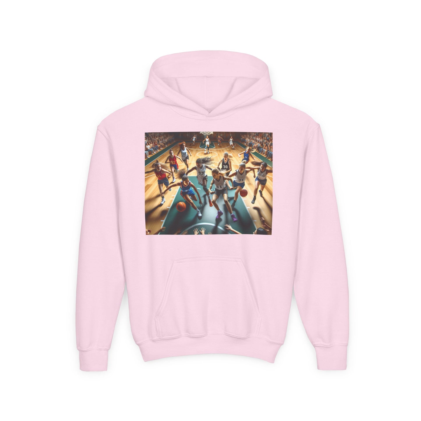 Basketball Youth Hoodie - Heavy Blend Sweatshirt